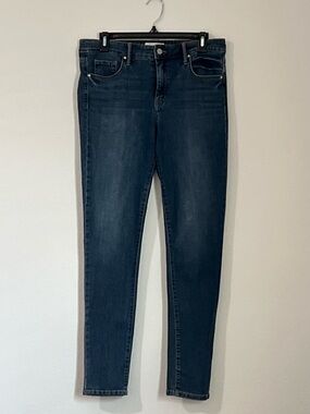 Jessica Simpson High Rise Navy Blue Mid-Rise Skinny Jeans, Size 10/30